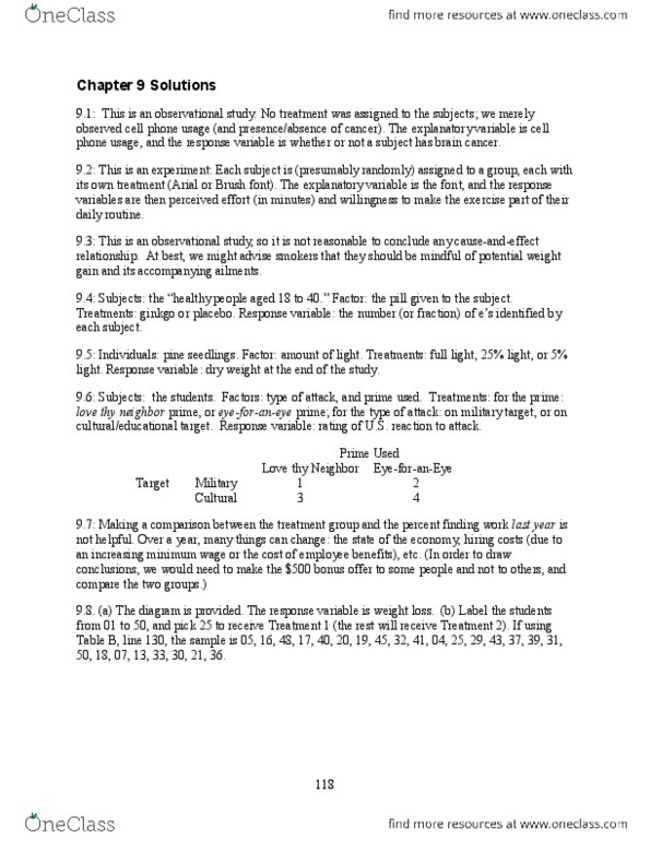 Statistical Sciences 1024A/B Chapter Notes - Chapter 9: Carroll Group, Dependent And Independent Variables, 4 The People thumbnail
