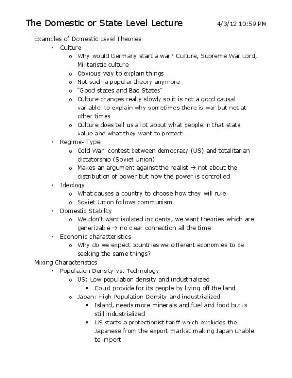 POLI 243 Lecture Notes - 1973 Oil Crisis, Peter J. Katzenstein, Market Maker thumbnail