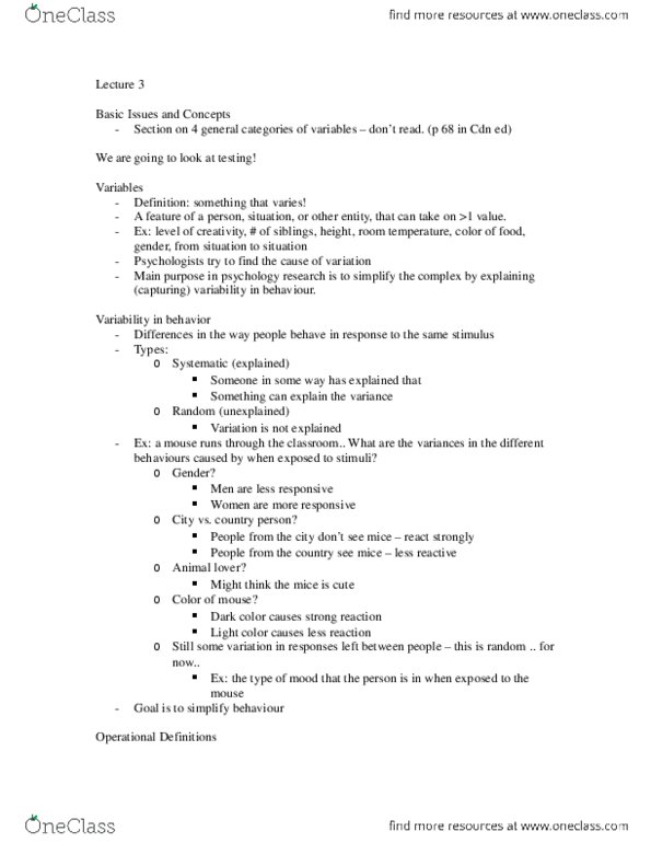 PSYB01H3 Lecture Notes - Lecture 3: Discriminant thumbnail