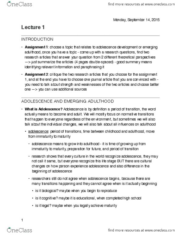 PSY310H5 Lecture Notes - Lecture 1: Response Bias, Sigmund Freud, Ejaculation thumbnail