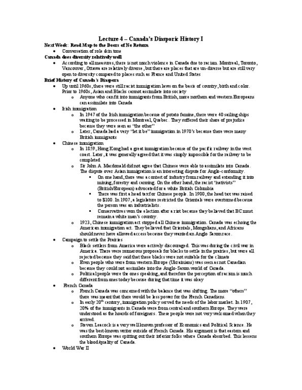 HIS367H5 Lecture Notes - Indo, Japanese Canadians thumbnail