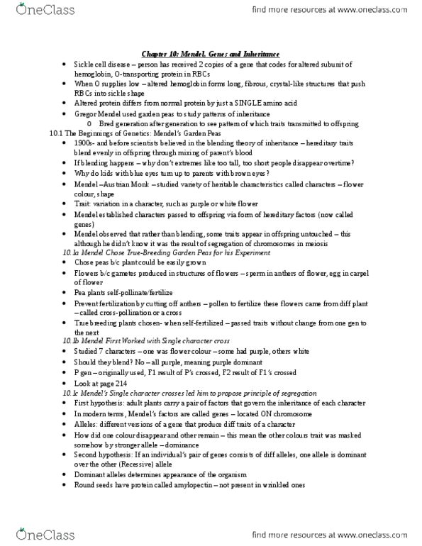 BIOL 1000 Chapter 10: Chapter 10 thumbnail