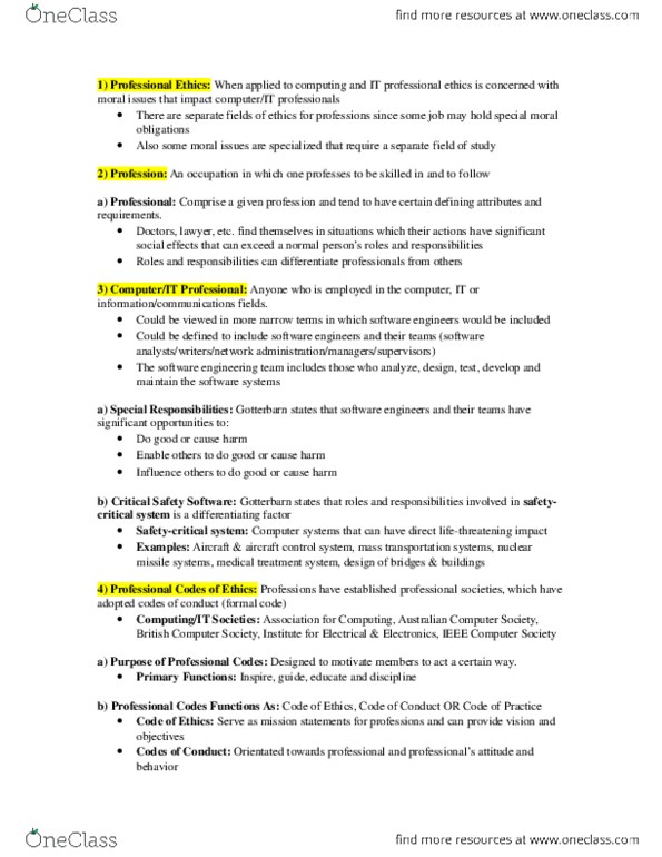 ITM 407 Lecture Notes - Lecture 4: Mase, Software Development Process, Decision-Making Software thumbnail