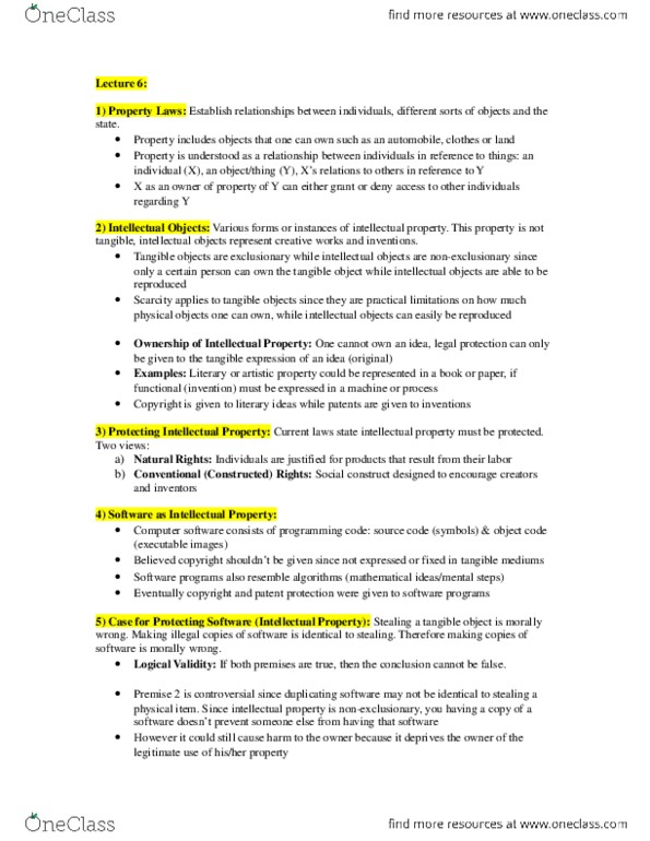 ITM 407 Lecture Notes - Lecture 6: Executable, Reverse Engineering thumbnail