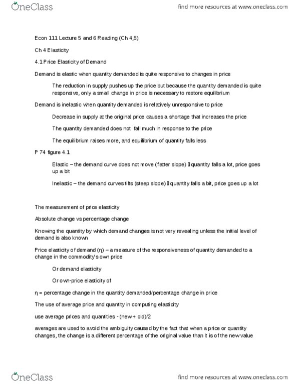 ECON 110 Lecture Notes - Lecture 6: Deadweight Loss, Price Ceiling, Excise thumbnail