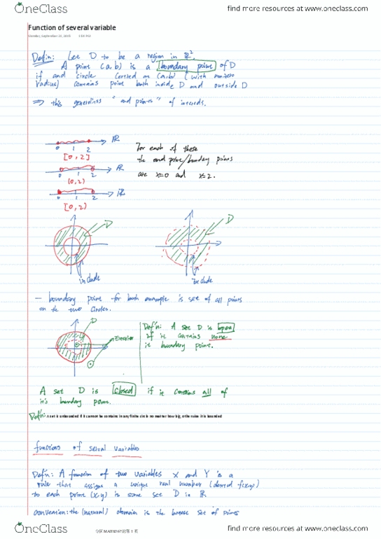 MATH 367 Lecture 3: Function of several variable thumbnail
