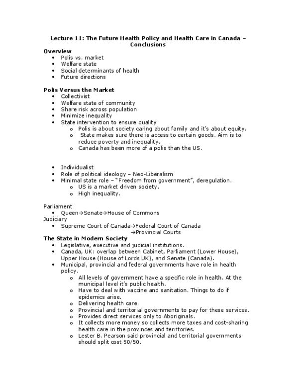 HLTC43H3 Lecture Notes - Lecture 11: Living Wage, Proportional Representation, Unemployment Benefits thumbnail