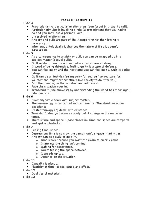 PSYC18H3 Lecture Notes - Lecture 11: Cognitive Psychology, Homeostasis thumbnail