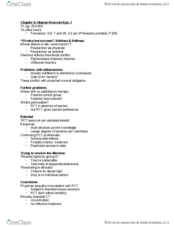 PHLB09H3 Lecture Notes - Lecture 9: Ethical Dilemma thumbnail