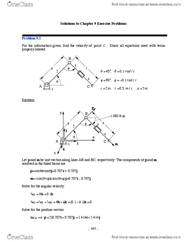 MEC 430 Chapter Notes - Chapter 9: Vog, General Position, Scara thumbnail