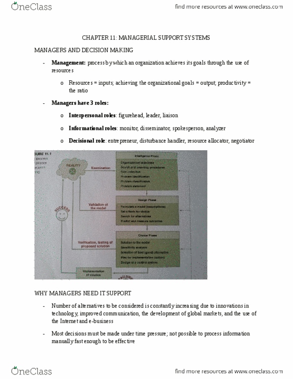 ADMS 2511 Lecture Notes - Lecture 11: Sensitivity Analysis, Business Performance Management, Strategic Planning thumbnail