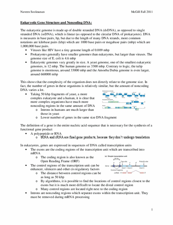 BIOL 200 Lecture Notes - Alternative Splicing, Poly(A)-Binding Protein, Open Reading Frame thumbnail