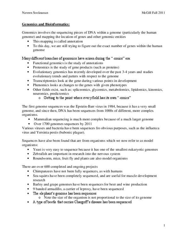 BIOL 200 Lecture Notes - Genetic Algorithm, Genetic Code, Dna Replication thumbnail