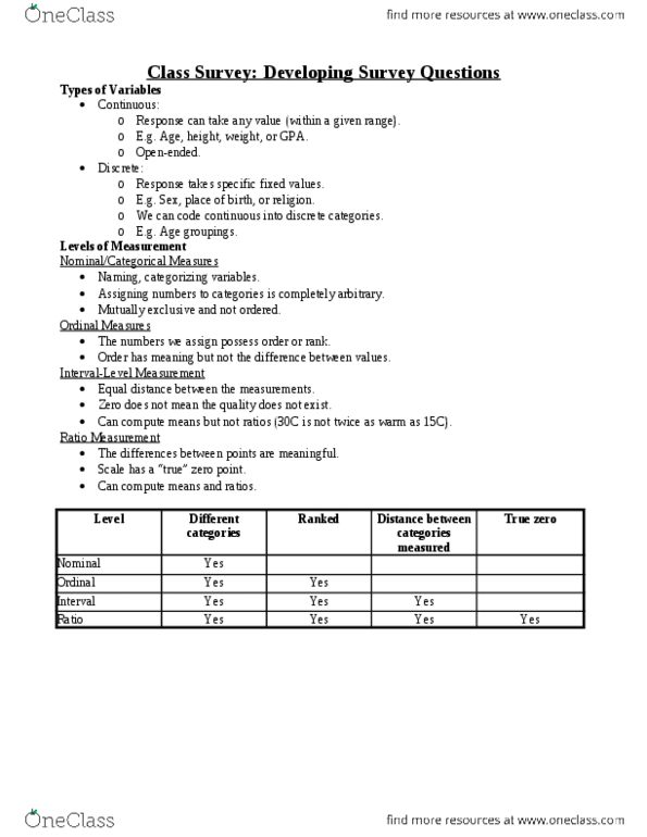 CRM 2303 Lecture 8: Lect. 8 - Class Survery - Developing Survey Questions thumbnail