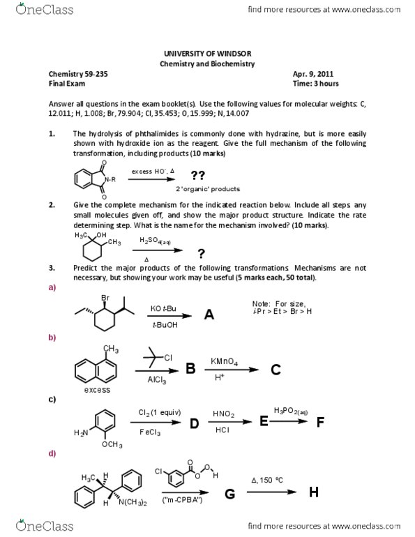 CHEM 2310 Lecture Notes - Lecture 15: United Nations Office For The Coordination Of Humanitarian Affairs, Electronegativity, Elimination Reaction thumbnail