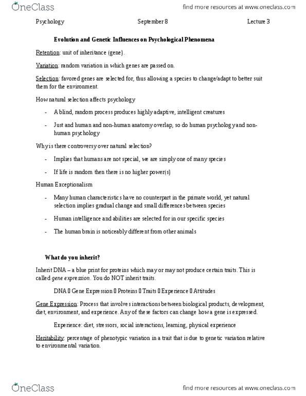 PSYC1110 Lecture 3: Genetic impact on psychology thumbnail