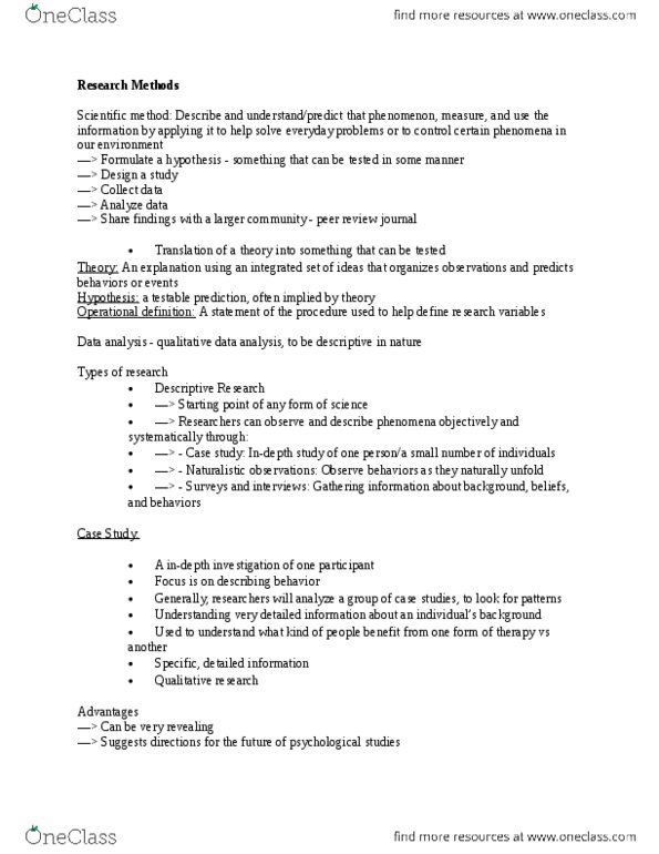 APSY-UE 2 Lecture Notes - Lecture 2: American Psychological Association, Research, Sampling Bias thumbnail