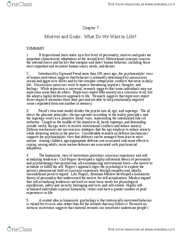PSYB30H3 Chapter Notes - Chapter 7: Longitudinal Study, Cortisol, Guilford Press thumbnail