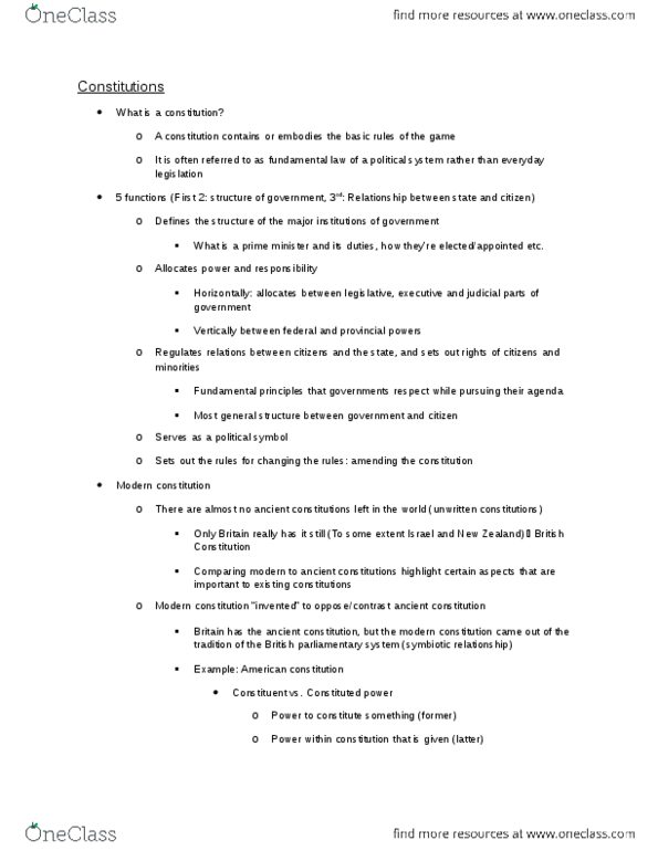 POL101Y1 Lecture Notes - Lecture 15: Clarity Act, Formula 4, Distinct Society thumbnail