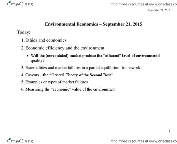 ECON 381 Lecture Notes - Lecture 2: Market Failure, Economic Efficiency, Human Capital thumbnail