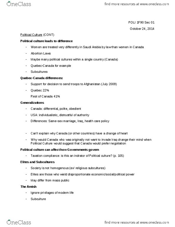 POLI 1F90 Lecture Notes - Lecture 12: Prison Notebooks, Noam Chomsky, Manufacturing Consent thumbnail