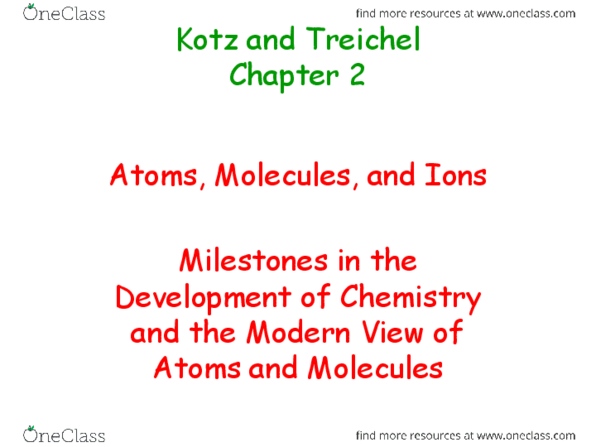 CHEM 205 Lecture Notes - Lecture 2: Bombast Von Hohenheim, Theophrastus, Magnesium thumbnail