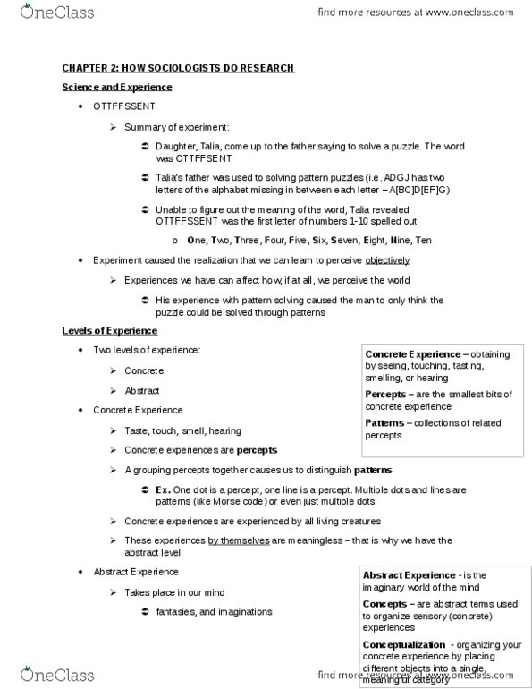 SOCA01H3 Chapter Notes - Chapter 2: Inductive Reasoning, Grou, Participant Observation thumbnail