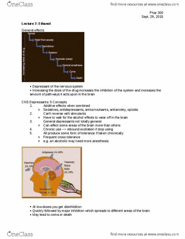 PHAR 300 Lecture Notes - Lecture 7: Tuberculosis, Cyp2E1, Head Injury thumbnail