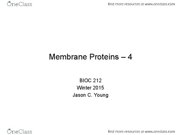 BIOC 212 Lecture Notes - Lecture 18: Prenylation, Hsp70, Gtpase thumbnail
