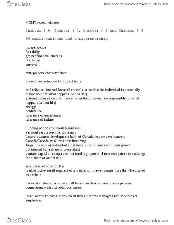 MGMT 1P93 Lecture Notes - Lecture 17: Accrual, Investment, Capital Expenditure thumbnail