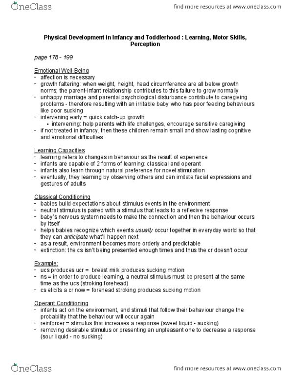 PSYCH211 Lecture Notes - Lecture 2: Cerebral Cortex, Mirror Neuron, Classical Conditioning thumbnail