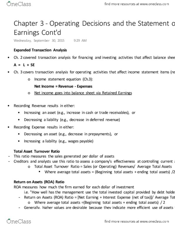 AFM101 Lecture Notes - Lecture 3: Asset, Deferred Income, Fixed Asset thumbnail