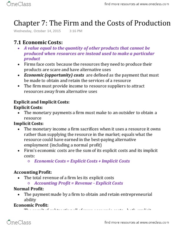 ECN 104 Chapter Notes - Chapter 7.1: Profit (Economics) thumbnail