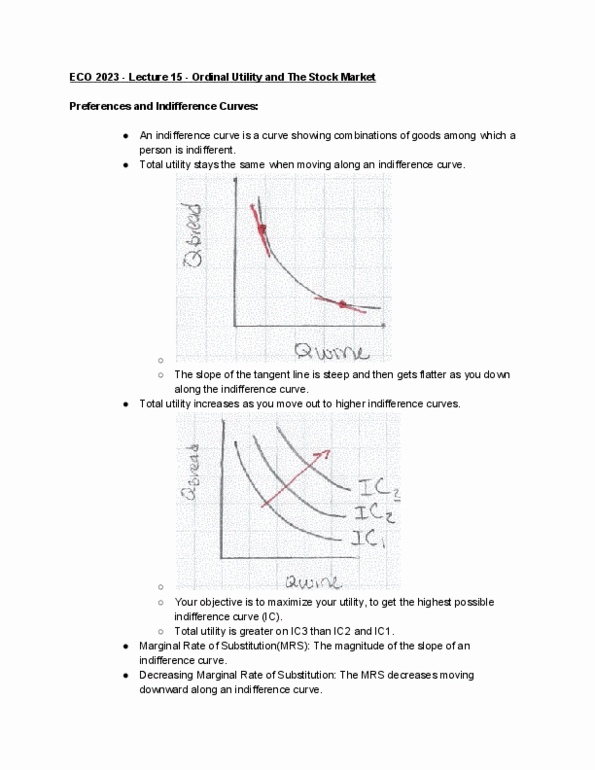 ECO 2023 Lecture Notes - Lecture 15: Indifference Curve, Ic3, Demand Curve thumbnail