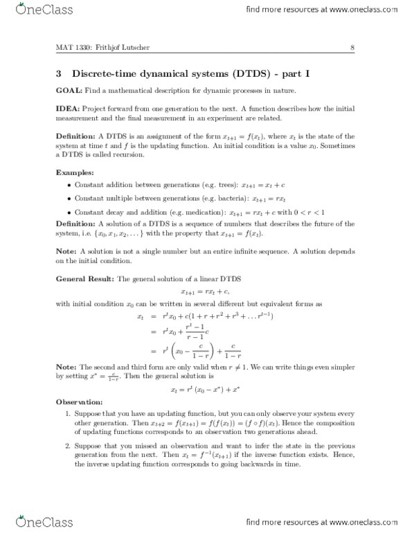 MAT 1330 Lecture Notes - Lecture 31: Caffeine thumbnail