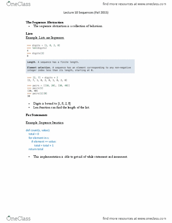 COMPSCI 61A Lecture Notes - Lecture 10: Standard Streams, Newline thumbnail