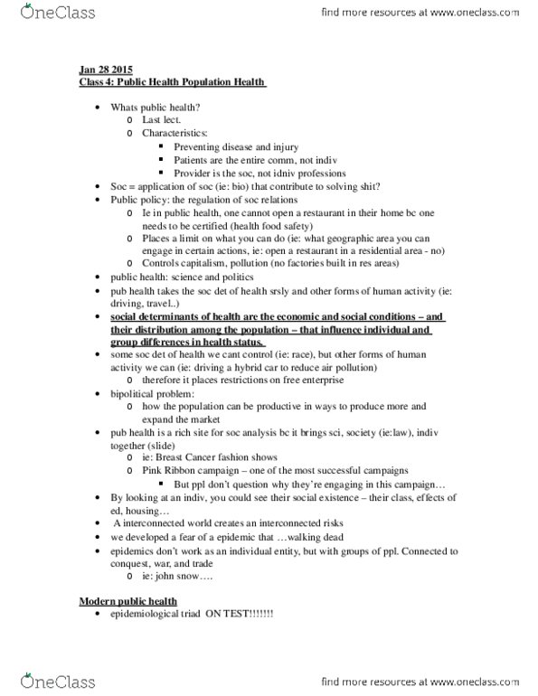 SOC244H1 Lecture Notes - Lecture 4: System On A Chip, Gie, Influenza Vaccine thumbnail