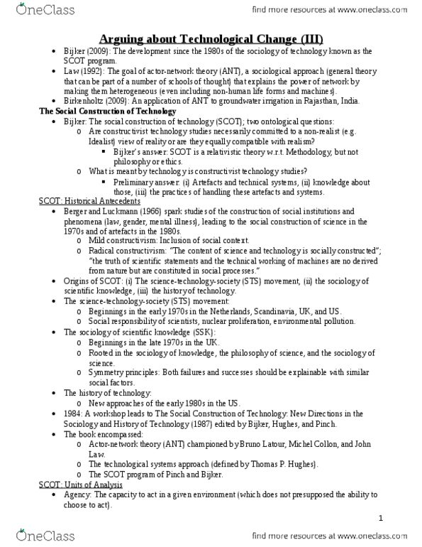 SOC 3116 Lecture 6: Lect. 6 - Arguing about Technological Change (III) thumbnail