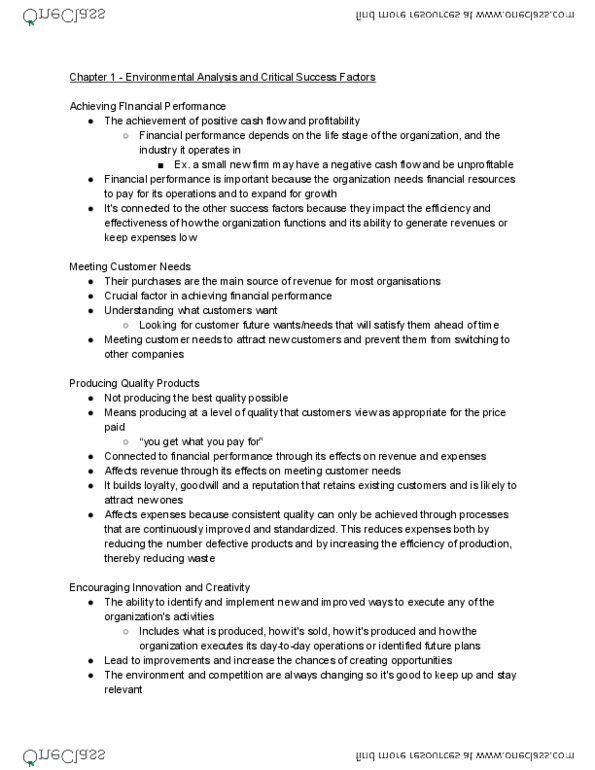 BU111 Chapter Notes - Chapter 1-2: Cash Flow, Voice Of The Customer, Main Source thumbnail