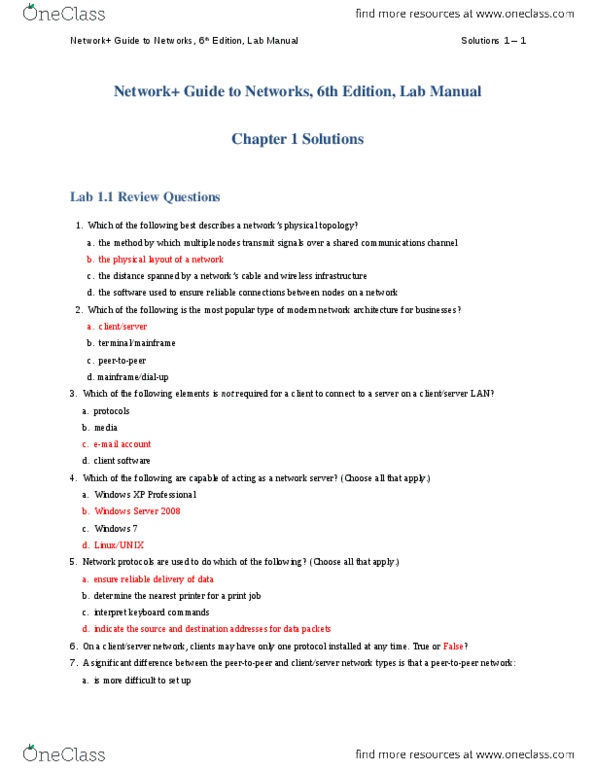 ITM 301 Lecture Notes - Lecture 1: Print Job, Network Operating System, Microsoft Word thumbnail