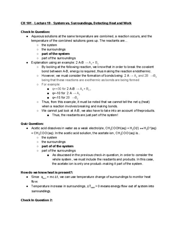 CAS CH 101 Lecture Notes - Lecture 19: Covalent Bond, Sodium Bicarbonate thumbnail