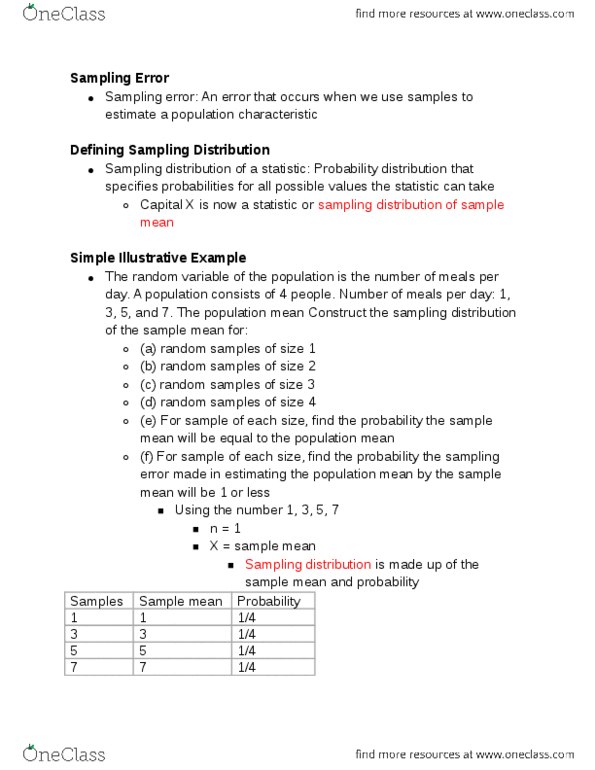 STP 231 Lecture Notes - Lecture 18: Square Root, Standard Deviation, Horse Length thumbnail