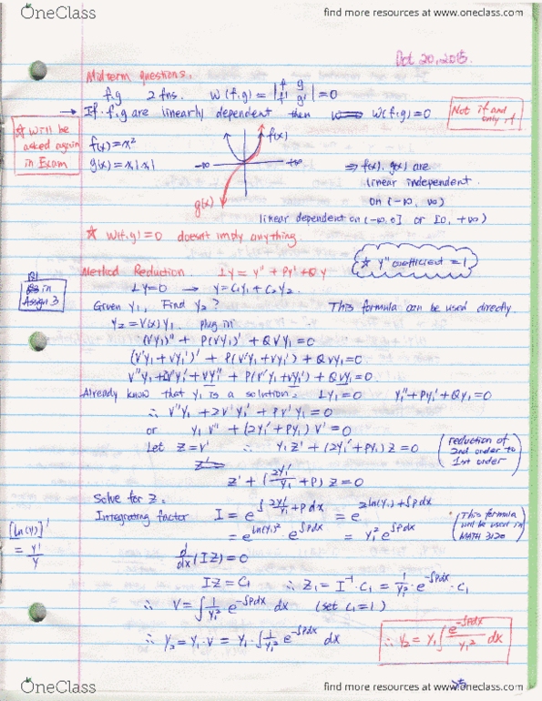 MATH 2120 Lecture Notes - Lecture 15: Linear Independence thumbnail