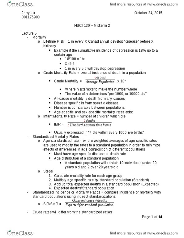 HSCI 130 Study Guide - Fall 2012, Midterm - Collective Action Sns-Brigh10