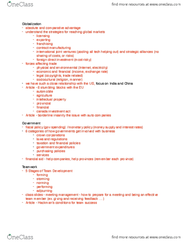 ARBUS101 Lecture Notes - Lecture 2: Comparative Advantage, Money Supply, Financial Statement thumbnail