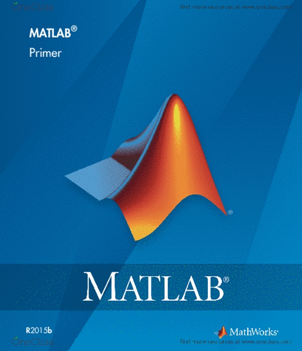 ME360 Lecture Notes - Lecture 1: Mathworks, Matlab, Plat thumbnail