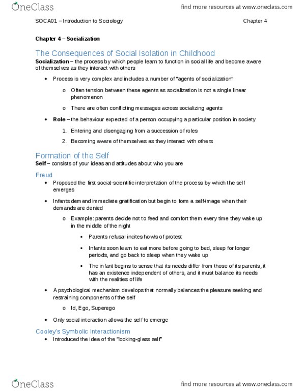 SOCA01H3 Chapter Notes - Chapter 4: Third Doctor, Hidden Curriculum, Social Reproduction thumbnail