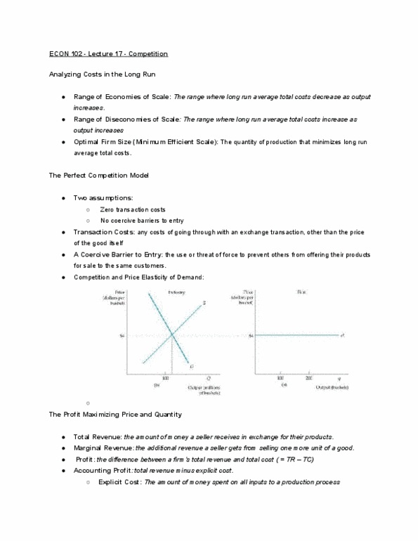 ECON 102 Lecture Notes - Lecture 17: Opportunity Cost, Marginal Cost, Taipei Metro thumbnail