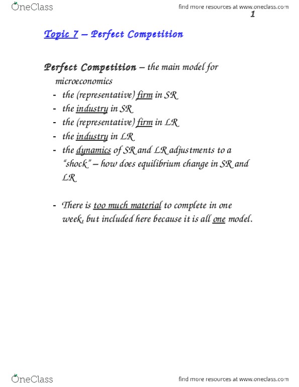 MGEA02H3 Lecture Notes - Lecture 8: Market Power, Perfect Competition, Takers thumbnail
