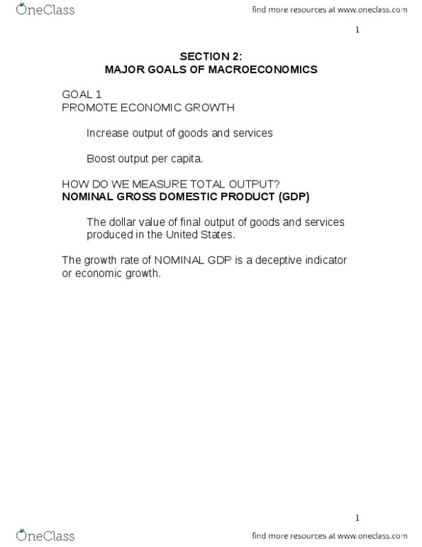 ECON 0110 Lecture Notes - Lecture 2: Economic Report Of The President, 0 (Year), National Bureau Of Economic Research thumbnail